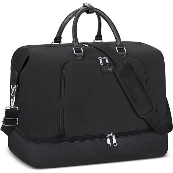 Travel Weekender Bag for Women Overnight Bag w Shoe Compartment Oversized Travel - Picture 1 of 6